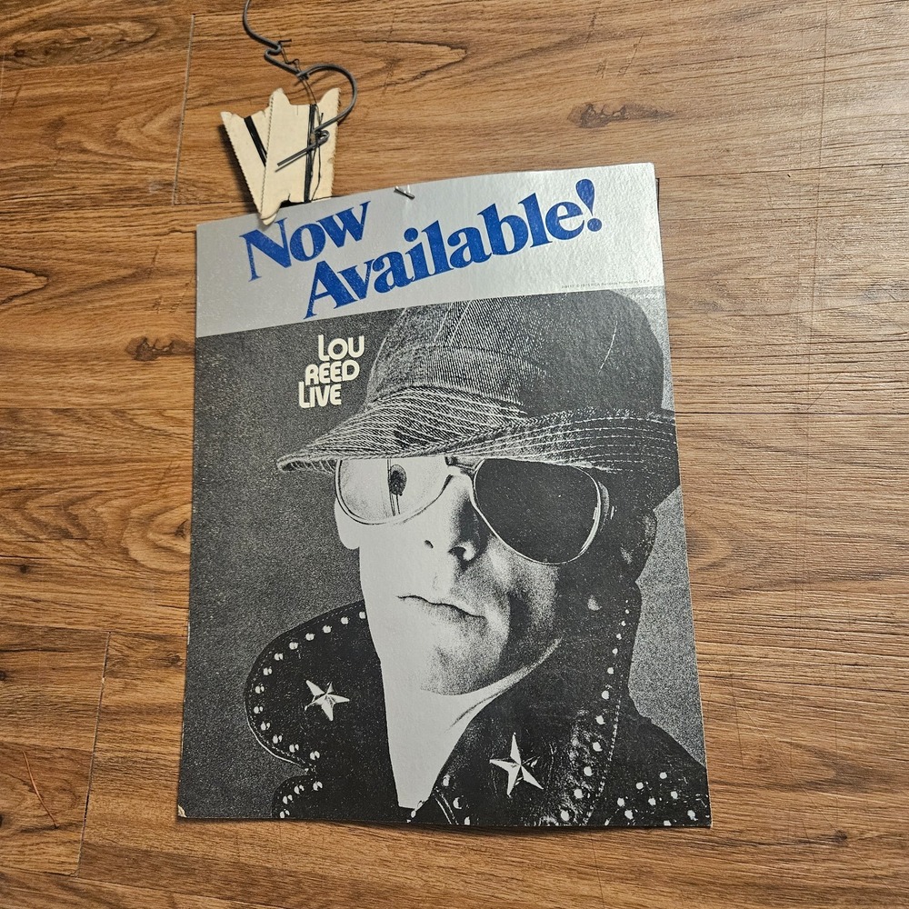 Lou Reed Live 12x16 Vintage 1975 Hanging Mobile Promo‎ Display RCA Records Rock - Picture 6 of 8